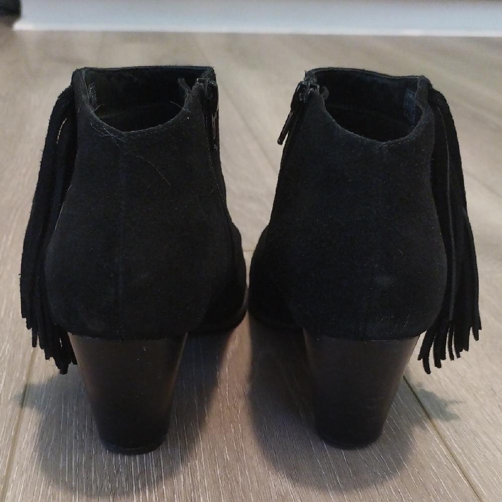 Black Suede Ankle Boots - Picture 5 of 13